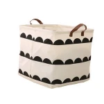 Heavy duty foldable toys storage basket for kids with handle