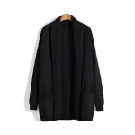 Heavy gauge shawl collar new fashion design men's shrug sweater