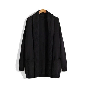 Heavy gauge shawl collar new fashion design men&#039;s shrug sweater