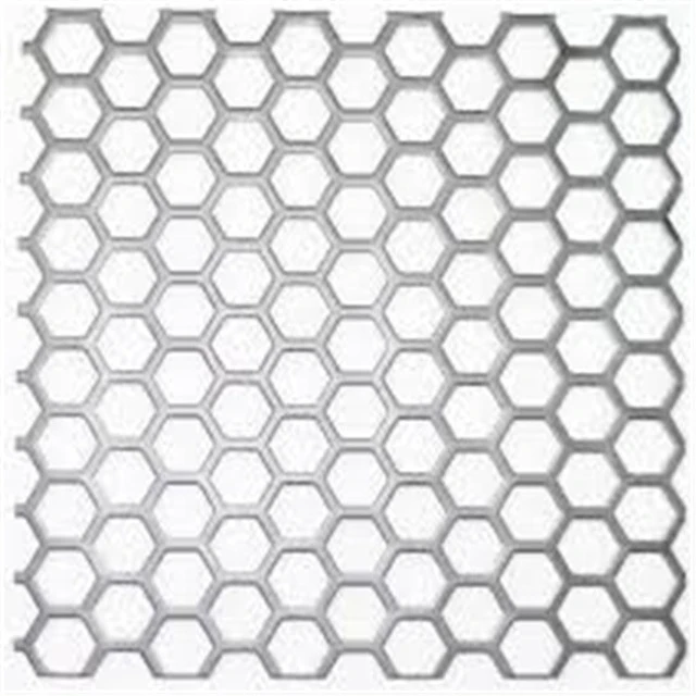Hexagonal hole decorative perforated metal sheet