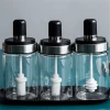 High Borosilicate Condiment Pot Seasoning Bottle Glass Spice Jars for Kitchen