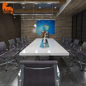 High end wooden meeting office desk U shape conference room table