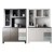 Import High gloss factory price metal Kitchen Unit Kitchen cabinet design 3 pieces kitchen unit from China