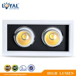 High lumen IP20 aluminum bridgelux cob led grille lamp 24w