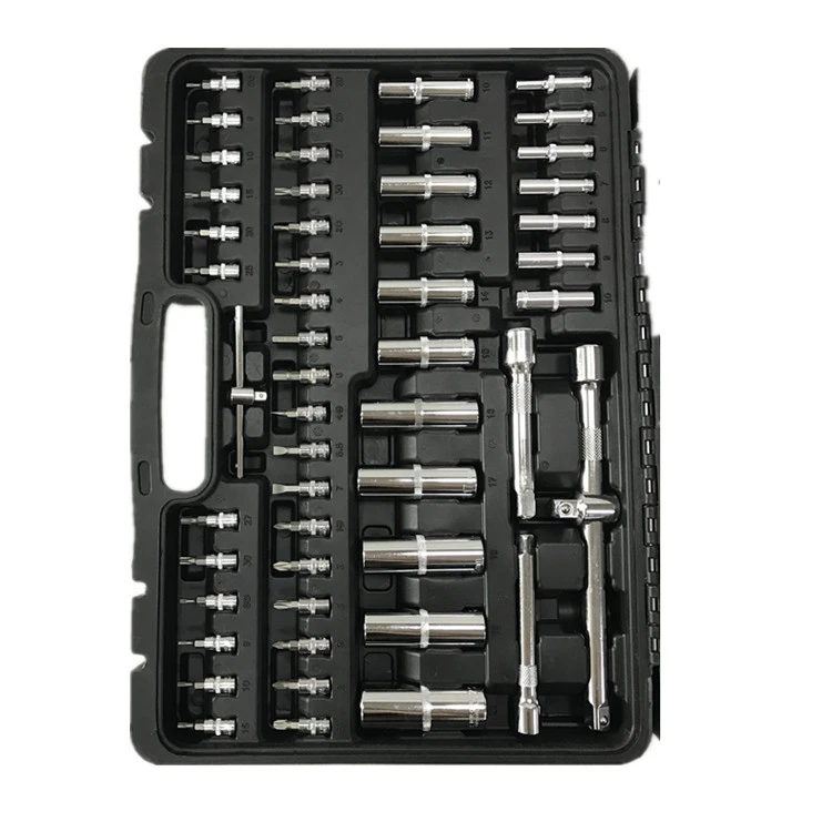 High quality 171PCS carbon steel socket set auto repair tools hand tool set with plastic box