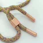 High quality 5mm cord end lock Round Rope String  Gold end Stopper