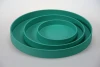 High quality best selling eco friendly Set of 3 round trays in matt aqua lacquerware from Viet Nam
