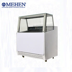 High quality commercial display cabinet / single row ice cream showcase