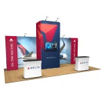 High quality custom design portable aluminium frame trade show displays for advertising and expo