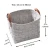 Import High Quality Durable felt storage basket felt laundry basket with leather handle from China