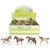 Import High quality farm animal model toy plastic horse figurines set from China