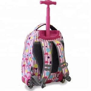 High Quality Fashion Kids Trolley School Bags With Wheels