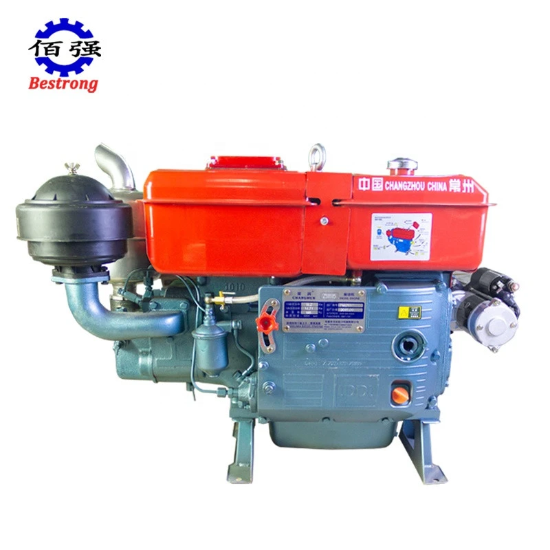 High Quality Four-Stroke Powerful Single Cylinder  20HP 22HP Diesel Engine ZS1115 Direct Injection