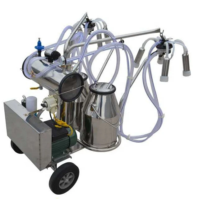 High-quality goat cow portable mini Double barrel vaccum pump for pulsator milking machine for sale