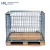 Import High quality industrial collapsible storage stacking galvanized euro metal steel wire mesh pallet cage for sale from China