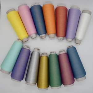 High quality iridescence 75D metallic yarn for embroidery