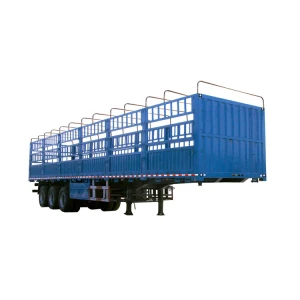 High quality low price  Fence Cargo semi-trailer Transport of agricultural and sideline products such as fruits and vegetables