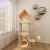Import High Quality Pet Cat Tree Wooden Multi-layer Cat Climbing Tree Scratching Cat Tree Tower Wood from China