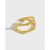 Import High quality S925 sterling silver cold wind minimalist all-match irregular face female tail ring joint ring open silver ring from China