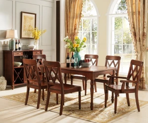 High Quality Solid  Wooden Furniture Dining Room Set Table And Chair Dining Tables  And Chair