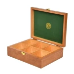 High Quality Tea Wooden /tea Box Wood Pine Wood 3-5 Days Handmade Brivote KB-1340 Accept CN;GUA 500pcs Per Size