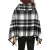 Import High Quality Wholesale Warm Women&#x27;s Knitted  Plaid  Shawls from China