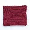 High quality wool feel wool/acrylic scarfs for women stylish knitted scarf