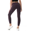 High Waisted Out Pocket Capri Length Elastic Basic Yoga Pants Sportswear