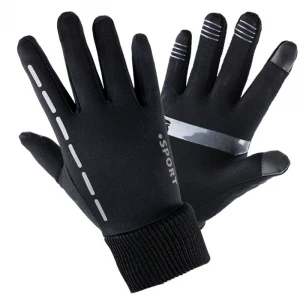 HLJ  Riding Gloves Leather and micro fabric high Quality Customized Safety Sports Gloves