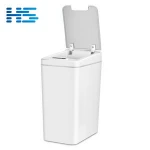 Home automatic sensor trash can plastic waste bins small trash can 8L