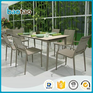home furniture dining room table hotel restaurant table HPL aluminum table