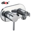 hot and cold water toilet mixer brass bidet faucet hand held bidet toilet faucet&amp;shut off valve Single Handle
