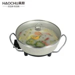 hot factory sale round electric skillet pizza pan 220v1360w