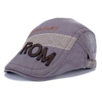 hot sale blue washed Spring and summer new style cap mens leisure beret 3D embroidery ROM ivy gatsby cap hat