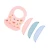 Import Hot Sale Printing Multicolor Pattern Food Grade Silicone Baby Bib from China