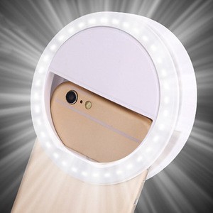 Hot Sale Rechargeable Camera mini Ring-Light Flash Mobile Cell Phone Universal Clip Selfie Fill LED Ring Light With 3 mode