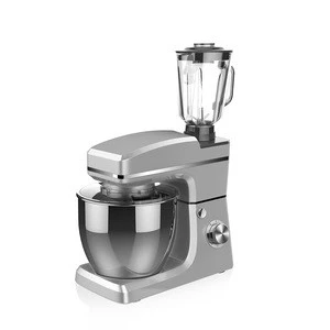 Hot Sale Stand Mixer with Blender & Meat Grinder 1200W 6-Speed 6.5L SUS304 Bowl & 1.5L Glass Jar with Sausage Stuffer Parts