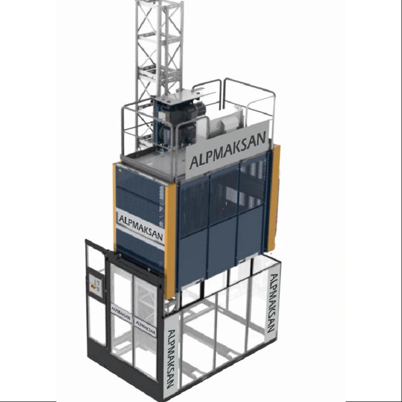 Hot Sales Passenger Hoist Construction Elevator Lift With Single Cage, 3000 kg.
