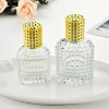 Hot sell 30ML 50ML New Style Pineapple Portable Glass Round Perfume Bottle with Diamond Crystal Caps For Cosmetic
