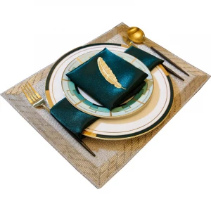 Hot Seller Wholesale Green Charger Plates Banquet Rimed Gold Porcelain Dinner Set For Restaurant Home Hotel