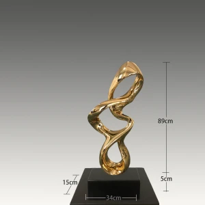 hot selling customized stand polyresin sculpture statue resin abstract statue home decor or award trophy