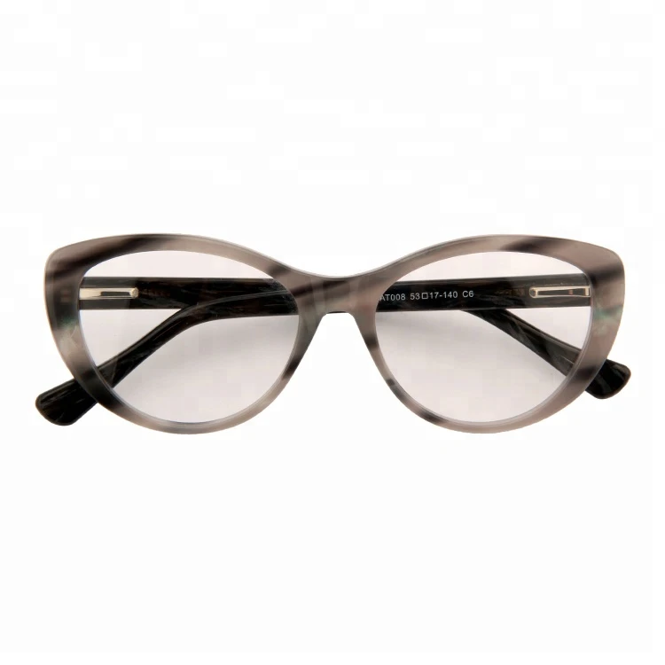 Hot selling designer optical frames acetate spectacle cat eye glasses