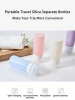 Hot Selling  Portable Silicone Refillable Bottles Mini Traveler Packing Lotion Points Shampoo Bath Container Press Bottles