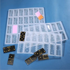 Hot Selling Resin DIY Crafts Mold Set Silicone Resin Domino Mold