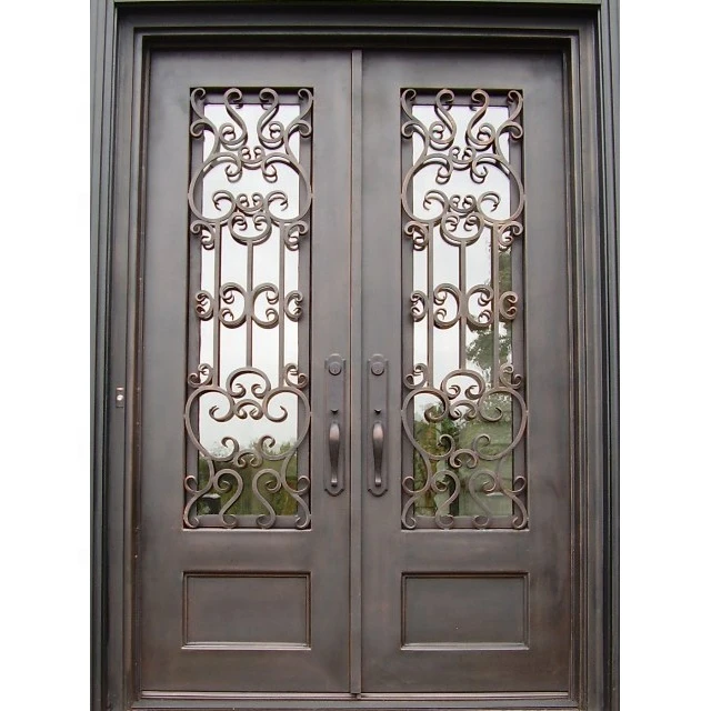 hot simple door wrought iron gate ornaments