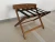 Import Hotel cherry red wooden folding baggage holder luggage rack stand from China