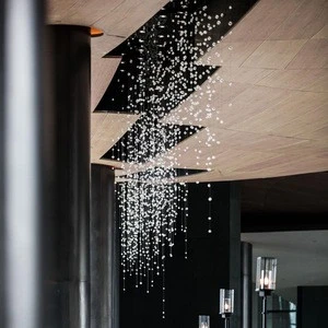 Hotel entrance glass pendant lighting chandelier modern