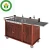 Import Hotel food service flambe trolley with wheels service trolley for restaurant from China