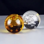 Hotsale Crystal clear transparent custom crystal craft gifts  Glass ball bubble glass