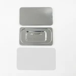 Hotsale Factory Price Metal Tinplate Pin Badge Button Badge Rectangle 50x90mm